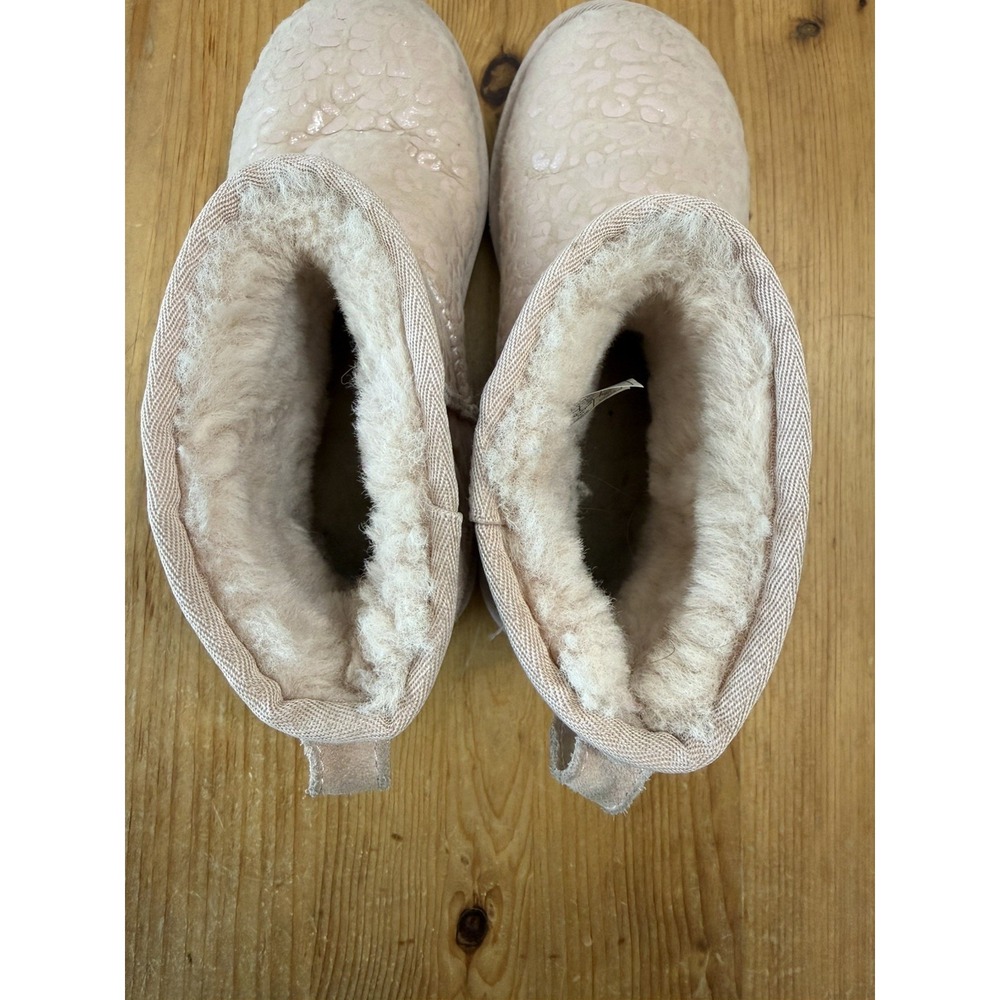 Ugg Pink Classic Mini Snow Leopard Size 7 US - Picture 6 of 8